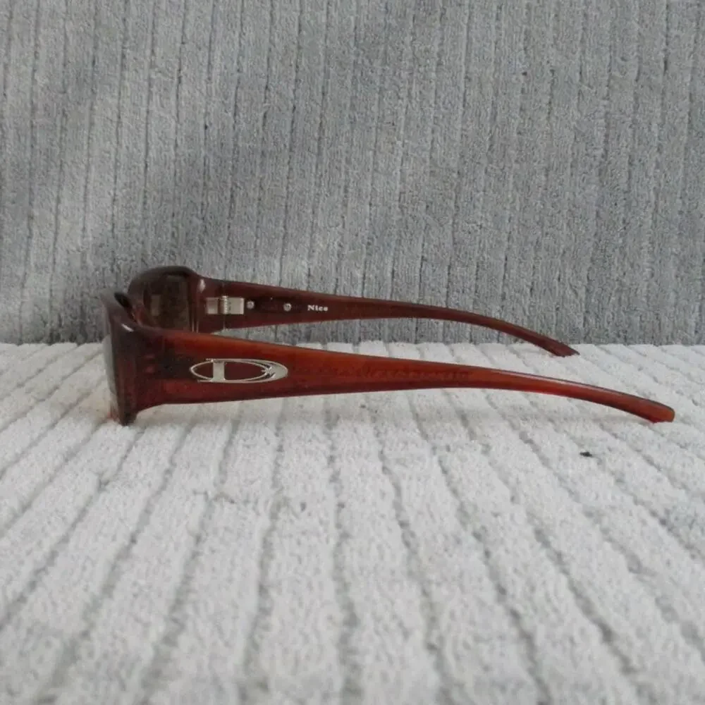 New Divine Eyewear Nice Brown Faded/Amber Gradient Sunglasses Women's NWT